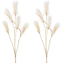 Creativ deco Winterliche Kunstpflanze 129 cm goldfarben/weiß