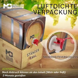 Weinhaus Müller Bornheim Pfalz Dornfelder Rotwein lieblich 10,5 % vol. 5 Liter Bag in Box