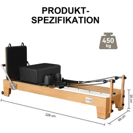 JASPORT Pilates Reformer Schwarz