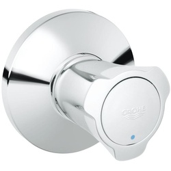 Grohe Costa Unterputz-Ventil Oberbau Einbautiefe stufenlos 10-35mm, Blaue Markierung, Chrom 19854001