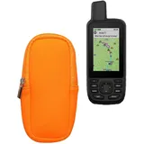 kwmobile Tasche kompatibel mit Garmin GPSMAP 66sr / GPSMAP 67 / GPSMAP 66i - GPS Handgerät Neopren Hülle - Schutzcover Navi Neon Orange