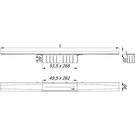 Dallmer CeraWall Pure Duschrinne 1000 mm