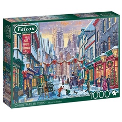 Falcon Puzzle Falcon 11277 Christmas in York 1000 Teile Puzzle, Puzzleteile bunt