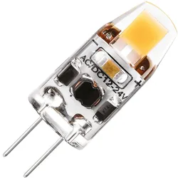 Lighto | LED-Glühbirne | G4-Fassung | Glühbirne zum Einstecken | Klar | 10mm | 1W