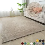 Bruno Banani Teppich BRUNO BANANI "Dana Teppich, besonders weich und kuschelig, Kundenliebling" Gr. 7, beige, B:240cm H:30mm L:320cm, Kunstfaser, Teppiche, Teppich, uni, Mikrofaser Teppiche, Wohnzimmer, Schlafzimmer, Esszimmer, Topseller