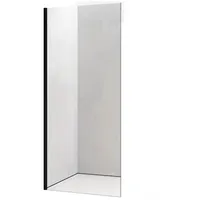 TEICO Duschwand Duschabtrennung mit Stabistange 100 x 200 cm transparent Sicherheitsglas