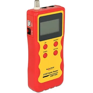 DeLock LCD Kabeltester RJ45 / RJ12 / BNC / USB