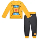 Hasbro s Transformers Jogger Set for Boys, Bumblebee Long Sleeve Tee and Jog Pants, Size 6 - L