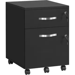 VASAGLE Aktenschrank 40 x 54,4 x 43,8 schwarz