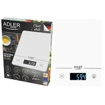 FABRILAMP Adler Küchenwaage Ad 3170 Maximale Tragkraft 15 Kg Teilung 1 G Display: Lcd Weiß