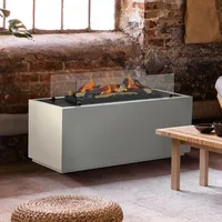 Noble Flame GIGANOTO [Elektrokamin Opti-myst LED Raumteiler]: Weiß