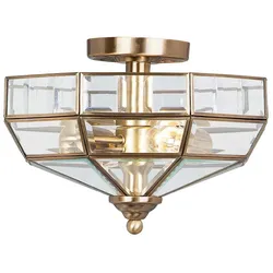Old Park Deckenleuchte messing antik Elstead Lighting OLD-PARK-AB