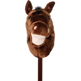 Small Foot Company Steckenpferd small foot "Donner", braun, Steckenpferde, KinderB:12cm H:88cm T:26cm, Holz, Textil, 26x88x12 cm, unisex, Geräuscheffekte, Spielzeug, Babyspielzeug, Schaukeltiere & Hüpftiere