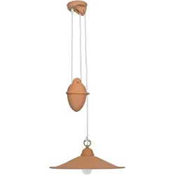 Pendelleuchte, 1 x E27/60W Keramik Terra Cotta