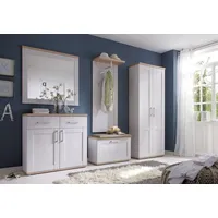 Moebel-dich-auf moebel-dich-auf.de Flur Garderoben-Set »Elegance« Flur Garderobe im Landhaus