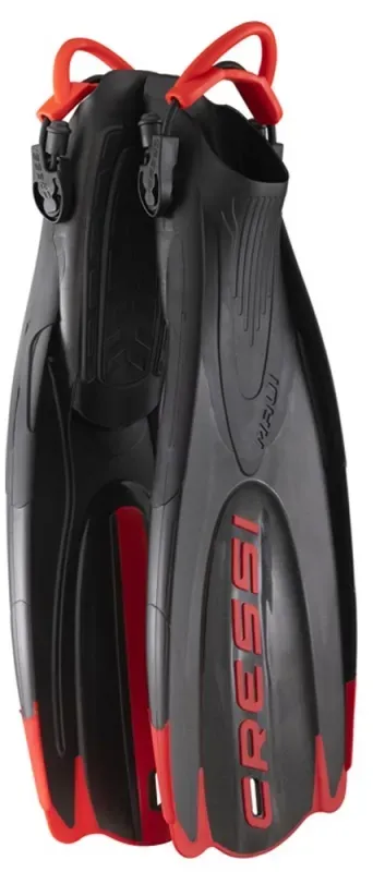 Cressi - Maui - offene Schnorchelflossen - Farbe: Schwarz/Rot - Grö...
