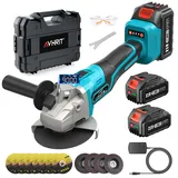 Seesii Akku Winkelschleifer 125 mm mit 2 x 4,0 Ah + Ladegerät