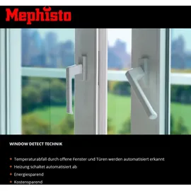 Mephisto Infrarot Heizung Wand- Standheizung energiesparend Elektroheizung inkl. Thermostat WIFI APP Steuerung 600W, inkl. Wandmontage-Set