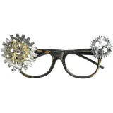 NET TOYS Extravagante Steampunk Brille mit Zahnrädern - Angesagtes Unisex-Kostüm-Zubehör Gothic Partybrille - EIN Highlight für Mottoparty & Karneval