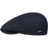 Lipodo Sportflatcap Schirmmütze Uni einfarbig Made in Italy Damen und Herren Sommer Winter dunkelblau 56 cm - 56