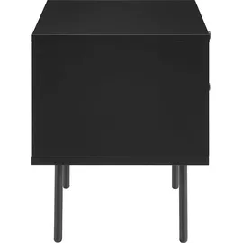 SalesFever Nachtschrank Torsby 50 x 40 x 50 cm Schwarz