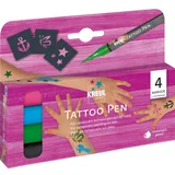 Kreul Tattoo Pen 4er Set Anker, Sterne, Schmetterling