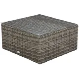 Hespéride Mooréa Gartentisch 72 x 72 x 36 cm Terre d'ombre/Schatten
