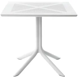 Nardi Clipx 70 Gartentisch, 70 x 70 cm, weiß