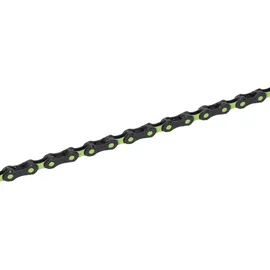 KMC DLC12 Kette Schwarz/Apfelgrün