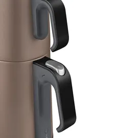 Arzum AR3080 Teebecher Teemaschine, Edelstahl, Wasserkocher 1,8l Braun