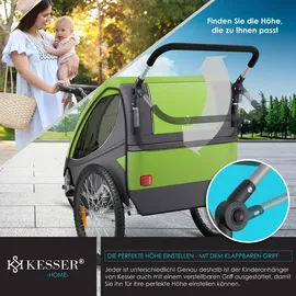 Kesser Kinderanhänger Hellgrün 2in1 Jogger 2018