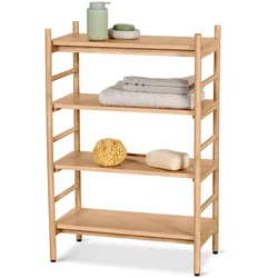 Tchibo - Sprossenregal mit verstellbaren Böden - 60x30,5x90cm - naturfarben - Holz / Rubberwood-Holz