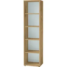 KADIMA DESIGN Aktenregal Hoch Schmal 50x196x37 cm Chalet-Eiche-Nb./Weiß