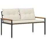 vidaXL Bank Outdoor 2-Seater 116 x 67,5 x 72 cm Cremeweiß