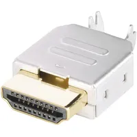 BKL Electronic 0905004 HDMI-Steckverbinder Stecker, Einbau horizontal Polzahl: 19