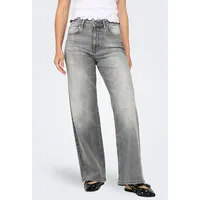 Only High-waist-Jeans ONLMADISON BLUSH HW WID DNM REA0938 NOOS grau L (40)