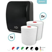 Blanc HYGIENIC SET: Handtuchrollenspender SENSOR, berührungslos, Blanc Cosmos +