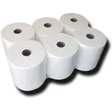 6 Premium Handtuchrollen – 2-lagig, 100% Zellstoff, hochweiß, 20 cm breit, für Handtuchrollenspender, reißfest & saugstark, 140 m pro Rolle