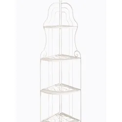 Eckregal HEINE HOME, weiß, B:30cm H:133cm T:30cm, Metall, Regale