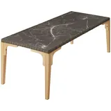 Tectake Rattan Tisch Foggia 196x87x76cm