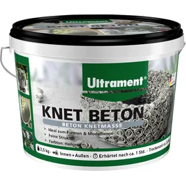 Ultrament Knet Beton 2,5 kg hellgrau