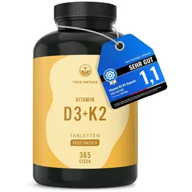 True Nature Vitamin D3 K2 Tabletten 365 St.