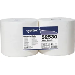 Putzpapier-Rolle weiß 240 mm 2-lagig Packungsinhalt 2 Rollen