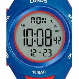 Lorus Kinder Digital Quarz Uhr 0 mm Silikonarmband Blau