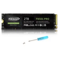 Fikwot FN501 Pro 2TB NVMe SSD - M.2 2280 PCIe Gen3 x4 Internes Solid State Drive mit Graphene Kühlaufkleber, Bis zu 3500 MB/s, SLC Cache 3D NAND TLC, Kompatibel mit Laptop & PC Desktop