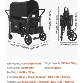 Vevor Bollerwagen schwarz