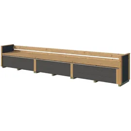 Weka Sitzbank Killarney Anthrazit 285 x 285 x 63 cm
