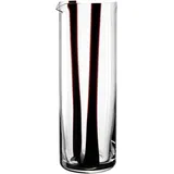 LEONARDO HOME BANDA NERA Krug • 1 Stück • Vielseitiger Krug • handgefertigtes Glas • ideal für Wasser und Saft • mit Ausgießer • stilvoller Tischkrug • modernes Design • Höhe 25 cm • schwarz • 055292