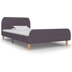 Bettgestell Taupe Stoff 90x200 cm