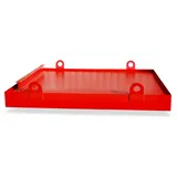 Bauer® Auffangwanne für Container, HxBxT 560 x 2.800 x 2.030 mm, Auffangvolumen 1.078 l, feuerrot